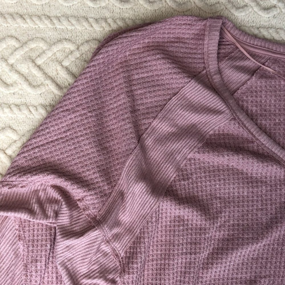 Free People Women's Size L Santa Clara Thermal Pullover Knit Shirt Oversized NWT - Picture 4 of 5